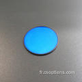 Filtre passe-bande UV en verre de couleur optique